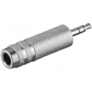 Ljudadapter 6.35mm - 3.5mm (ho-ha) Metall