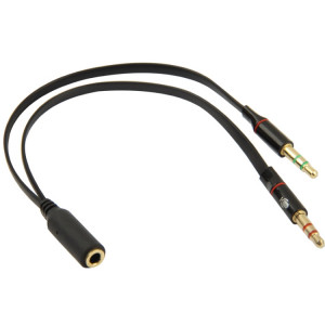 Headsetadapter ansluter mobilheadset till dator