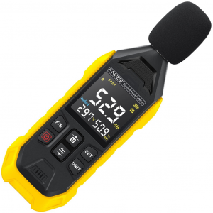 Ljudnivåmätare FNIRSI FDM01 gul 30dB - 130dB