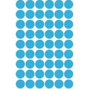 Märketiketter Runda 20mm 50-pack Blå