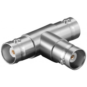 BNC - BNC x 2 adapter (ho-ho-ho) splitter GOLD