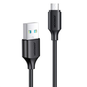 Micro USB - USB-A kabel 0.25m 2.4A svart