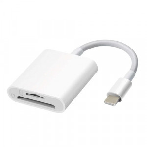 Minneskortläsare Lightning iPhone iPad SD MicroSD