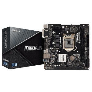 Moderkort S1151 H310M ASRock H310CM-DVS