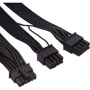 Modulär PSU strömkabel 12 pin - 8 pin PCI-E x 2