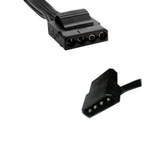Strömkabel 4 pin Molex ho - 2 x 4 pin Molex ha