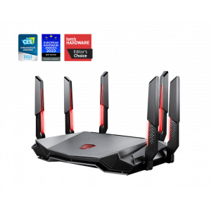 Router MSI RadiX AXE6600 Wi-Fi 6E Tri-Band Gaming Router GRAXE66 Ethernet 2,5 GBps