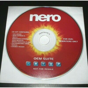 Nero Express OEM CD DVD-brännarprogram skiva