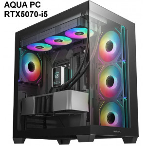 GAMING PC AQUA RTX 5070 | INTEL i5-14400F | 32GB DDR5 | 2TB NVMe | WINDOWS 11 | STATIONÄR SPELDATOR