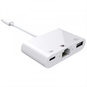Lightning - RJ45 + USB + Lightning Adapter
