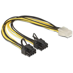 PCI-E adapter 6-pin - 8-pin x2 (6+2pin) ho-ha 30cm