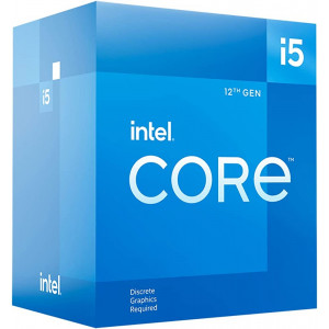 Intel Core i5 12400F 2.5 GHz,18MB, Socket 1700 (without CPU graphics)