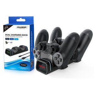 PS4 laddningsdocka för dubbla handkontroller