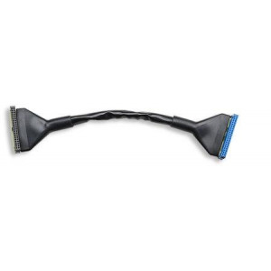 IDE kabel 2 kontakter 30cm ATA 40 pin Rund svart
