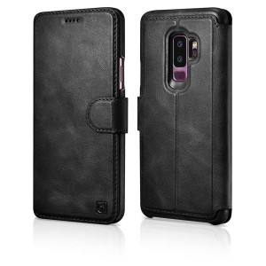 Fodral Samsung Galaxy S9+ 2i1 + Skal iCarer svart