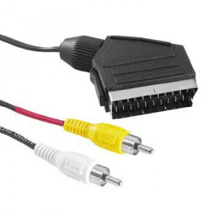 Scart - RCA x 2 Video TV-ut ha-ha (1.5m)