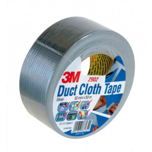 Silvertejp 50mm x 50m Proffs Slitstark Textiltejp