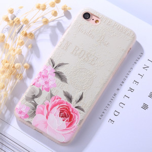 Skal iPhone SE2022 / iPhone SE2020 / iPhone 8 / iPhone 7 / iPhone 6S / iPhone 6 - TPU Trädgårdsros