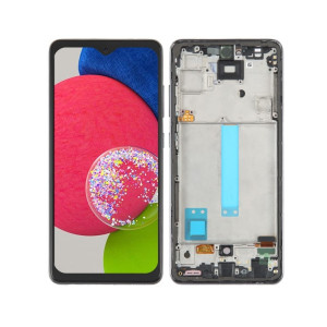 Skärm Samsung Galaxy A52s A528 OLED med ram svart