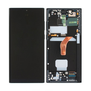 Skärm Samsung Galaxy S22 Ultra S908B med ram OLED