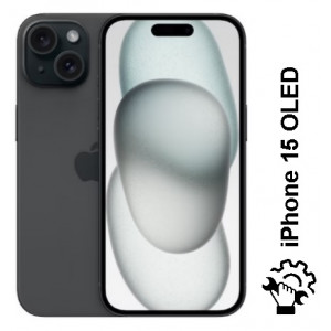Skärmbyte iPhone 15 Glasbyte och Display OLED.