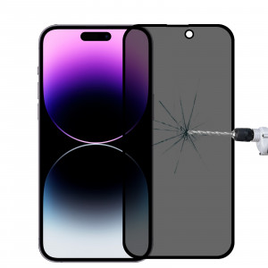 Skärmskydd iPhone 14 PRO MAX / 15 PRO MAX - Privacy Glas ALU