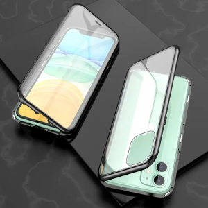 Skal iPhone 11 - Dubbelsidig Magnetisk Härdat Svar