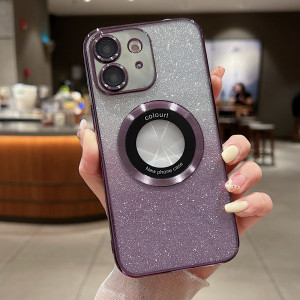Skal iPhone 11 - MagSafe Galvan Glitter Lila
