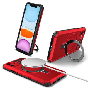 Skal iPhone 11 - MagSafe Magnetisk Hållare Röd