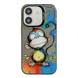 Skal iPhone 11 / XR - Färgglad Figur Glad Apa