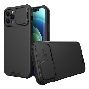 Skal iPhone 11 PRO - Skjutbar Kameraskydd Svart