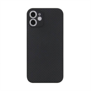 Skal iPhone 12 PRO - Perforerat Andas Svart