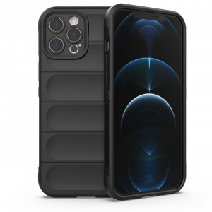 Skal iPhone 12 PRO MAX - MS Skyddsskal Svart
