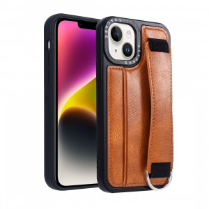 Skal iPhone 16e / 14 / 13 - Kortplatser Hållare Brun