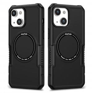 Skal iPhone 16e / 14 / 13 - Magsafe Stöttåligt Armor Svart