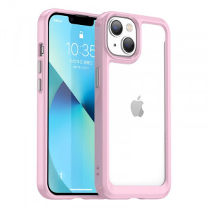Skal iPhone 16e / 14 / 13 - OS Transparent Rosa