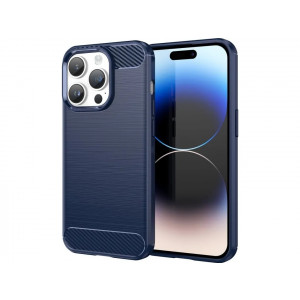 Skal iPhone 14 PRO MAX - Carbon Skal Blå