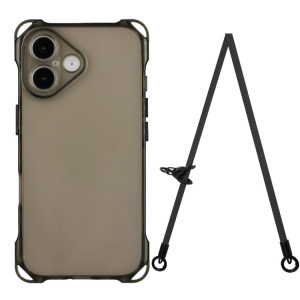 Skal iPhone 16 Plus - Halsband Stötsäkert Svart