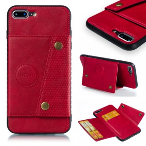 Skal iPhone 7 Plus/8 Plus - Kortplats Magnetisk Rö