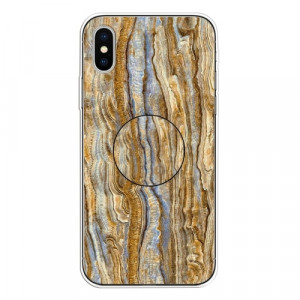 Skal iPhone X/XS - TPU Marmorlack Brun