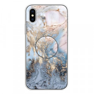 Skal iPhone X/XS - TPU Marmorlack Guld