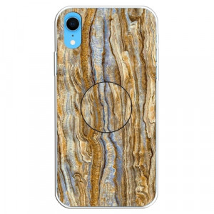 Skal iPhone XR - TPU Marmorlack Brun