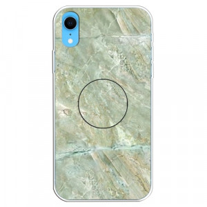Skal iPhone XR - TPU Marmorlack Grön