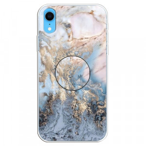 Skal iPhone XR - TPU Marmorlack Guld