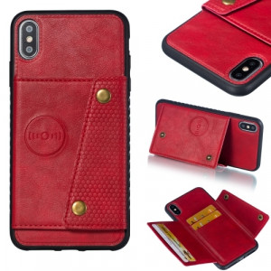 Skal iPhone XS MAX - Kortplats Magnetisk Röd