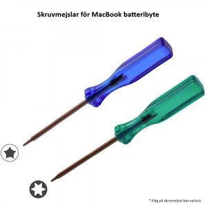 Skruvmejsel för Macbook PRO 2-pack T5 + TS5 för batteribyte