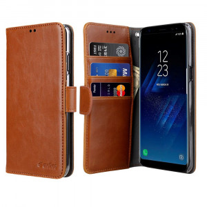 Fodral Samsung Galaxy S8+ Plånboksfodral Brun