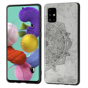 Skal Samsung Galaxy A51 Mandala Silikontyg Grå