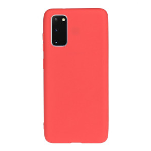 Skal Samsung Galaxy S20 Silikonskal Röd