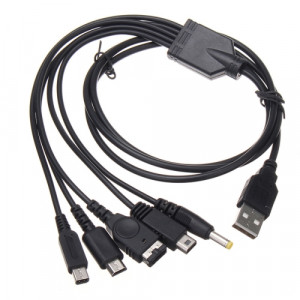 USB Laddkabel 3DS XL, 3DS, NDS LITE SP, PSP, Wii U
